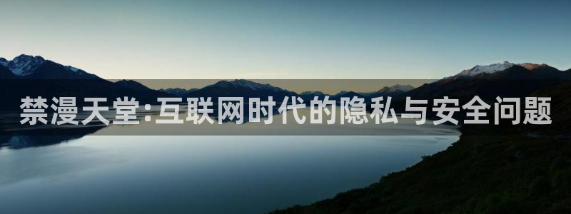 omofun全新版官网入口：禁漫天堂:互联网时代的隐私与安全问题